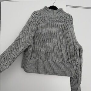 H&M Gray Cowl Neck Sweater